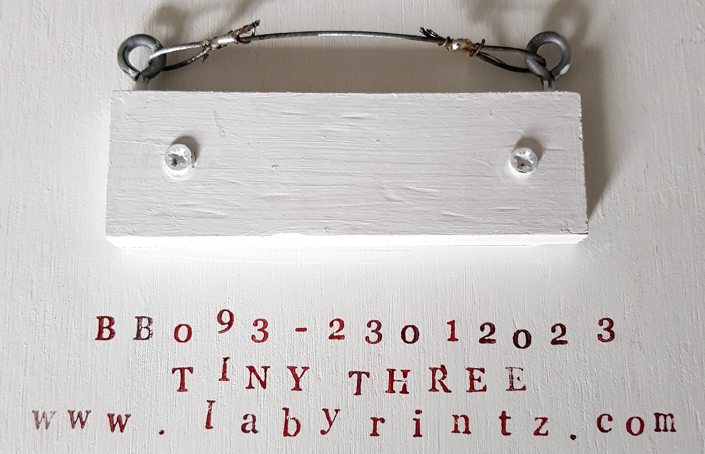 Tiny Three - signed on the back